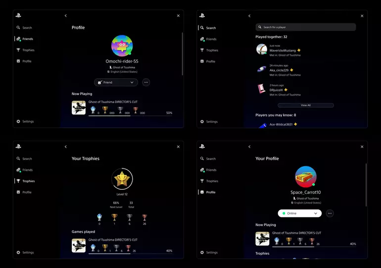 Interface de PlayStation no PC