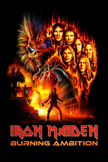 Pôster oficial de Iron Maiden: Burning Ambition
